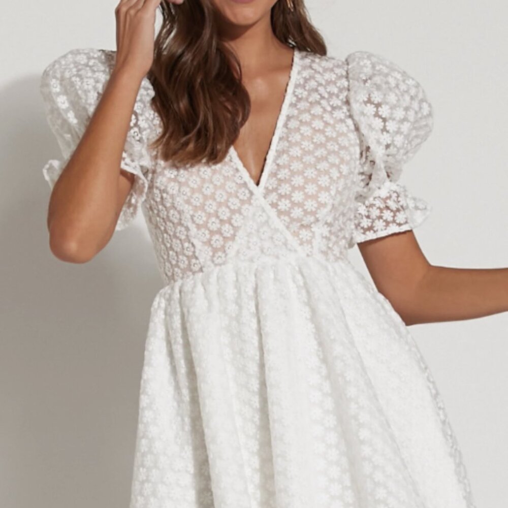 Showpo Freya Mini Dress puff sleeve